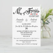 Hochzeitsempfang nach dem Party Einladung (Stehend Vorderseite)