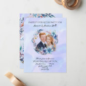 Hochzeitsempfang nach dem Party Mitteilungskarte (Vorderseite/Rückseite Beispiel)