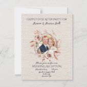 Hochzeitsempfang nach dem Party Mitteilungskarte (Vorderseite)