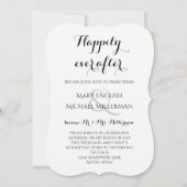 Hochzeitsempfang nach Hochzeit glücklich Einladung (Vorderseite)