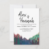 Hochzeitsempfang nur Einladung (Vorderseite)