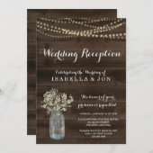 Hochzeitsempfang nur Einladung | Rustikal (Vorne/Hinten)