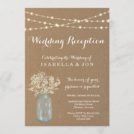 Hochzeitsempfang nur Einladung | Rustikale Kraft