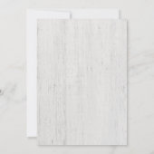 Hochzeitsempfang nur Einladung, rustikale Romantik Einladung (Rückseite)