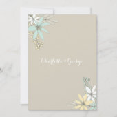 Hochzeitsempfang nur rustikale Frühlingsblumen Einladung (Vorderseite)