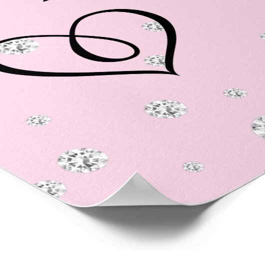 Hochzeitsempfang Poster (Ecke)