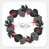 Hochzeitsempfang Probe Elegante Porto Quadratischer Aufkleber (Vorderseite)