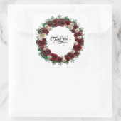 Hochzeitsempfang Probe Elegante Porto Quadratischer Aufkleber (Tasche)