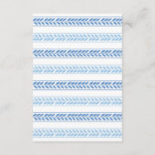 Hochzeitsempfang Santorini Griechenland Blau Griec Begleitkarte (Rückseite)