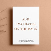 Hochzeitsempfang Save the Date Ankündigung