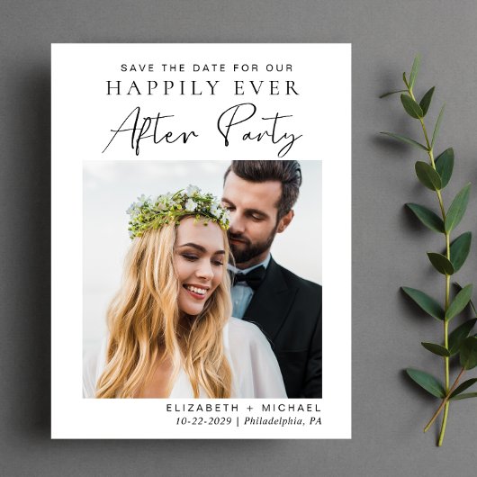 Hochzeitsempfang Save the Date Ankündigungspostkarte