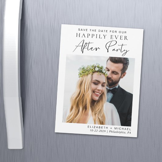 Hochzeitsempfang Save the Date Magneteinladung