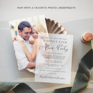 Hochzeitsempfang Save the Date Pergament Einladungen