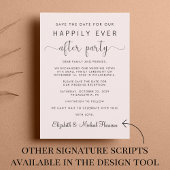 Hochzeitsempfang Save the Date rosa Ankündigung