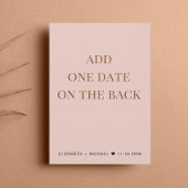 Hochzeitsempfang Save the Date rot Ankündigung