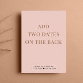 Hochzeitsempfang Save the Date rot Ankündigung