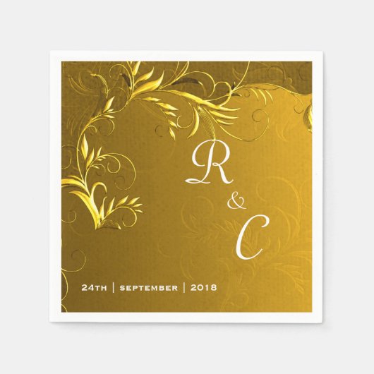 Hochzeitsempfang Serviette (Vorderseite)