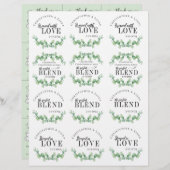 Hochzeitsempfang | Teebeutel (Vorne/Hinten)