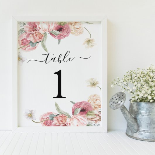 Hochzeitsempfang-Tischnummer | Annabeth Tischnummer