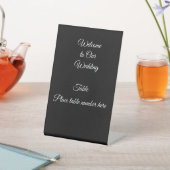 Hochzeitsempfang-Tischnummer Sockelschild (In SItu)