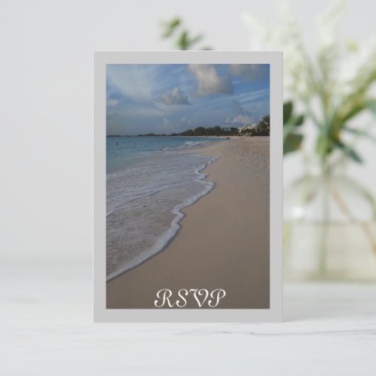 Hochzeitsempfang-UAWG passt in die Quadrateinladun RSVP Karte (Stehend Vorderseite)