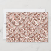 Hochzeitsempfang von Boho Medallion Einladung (Rückseite)