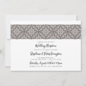 Hochzeitsempfang von Boho Medallion Einladung (Vorderseite)