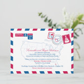 Hochzeitsempfang von Clearwater Beach Florida Einladung (Stehend Vorderseite)