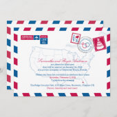 Hochzeitsempfang von Clearwater Beach Florida Einladung (Vorne/Hinten)