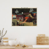 Hochzeitsempfang von Kronprinz Yoshihito Poster (Küche)
