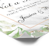 Hochzeitsempfang Wählen Sie einen Platz, kein Side Poster (Ecke)