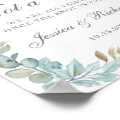 Hochzeitsempfang Wählen Sie einen Platz, kein Side Poster (Ecke)