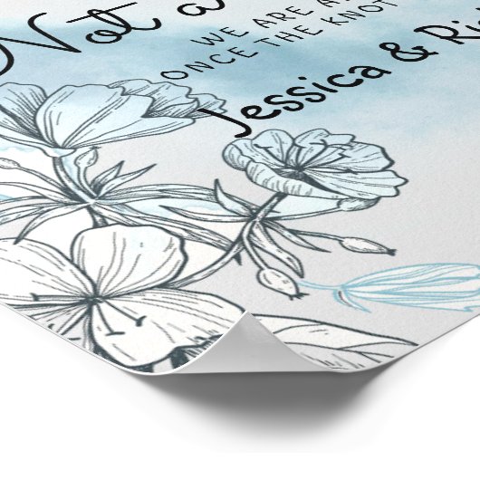 Hochzeitsempfang Wählen Sie einen Platz, kein Side Poster (Ecke)