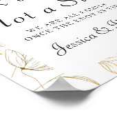 Hochzeitsempfang Wählen Sie einen Platz, kein Side Poster (Ecke)