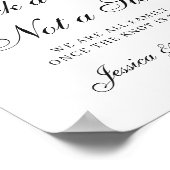 Hochzeitsempfang Wählen Sie einen Platz, kein Side Poster (Ecke)