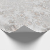 Hochzeitsempfang Weißes Silver Gold Einfaches Eleg Geschenkpapier (Ecke)