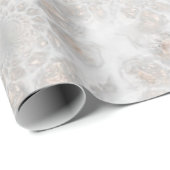 Hochzeitsempfang Weißes Silver Gold Einfaches Eleg Geschenkpapier (Rolleneckpunkt)