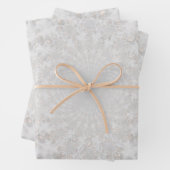 Hochzeitsempfang Weißes Silver Gold Einfaches Eleg Geschenkpapier Set (Beispiel)