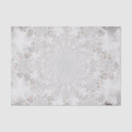 Hochzeitsempfang Weißes Silver Gold Einfaches Eleg Seidenpapier (Vorderseite)