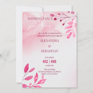 Hochzeitsempfangs-Einladung Einladung
