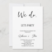 Hochzeitsempfangs-Einladung Einladung (Vorderseite)