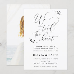 Hochzeitsempfangs-Einladung für eine unverbindlich Einladung