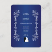 Hochzeitsempfangsgarten Begleitkarte (Rückseite)