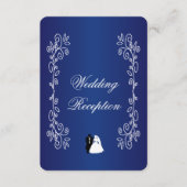 Hochzeitsempfangsgarten Begleitkarte (Vorderseite)