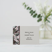 Hochzeitsempfangskarten. Begleitkarte (Stehend Vorderseite)