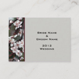 Hochzeitsempfangskarten. Begleitkarte