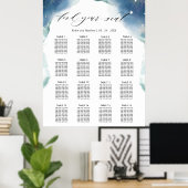 Hochzeitsempfehlung 16 Seatekartenzeichen Poster (Heimbüro)