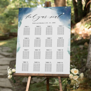 Hochzeitsempfehlung 16 Seatekartenzeichen Poster