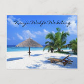 Hochzeitsempfehlung Einladungspostkarte (Vorderseite)