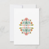 Hochzeitsempfehlung Fiesta Karten mexikanische Bei (Rückseite)